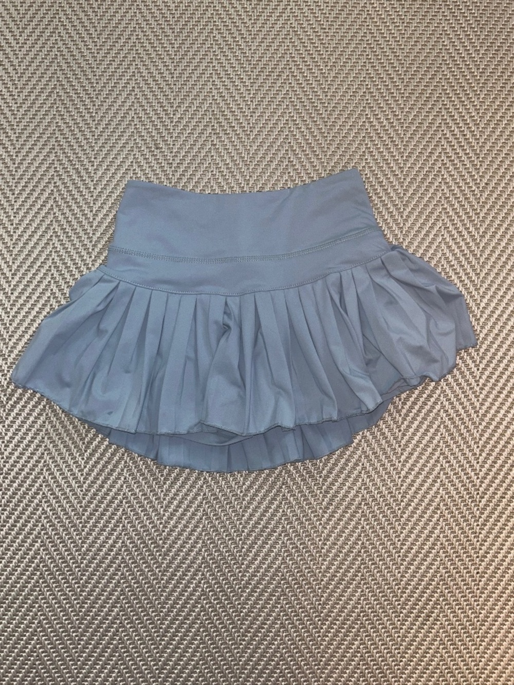 light blue gold hinge skirt